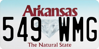 AR license plate 549WMG