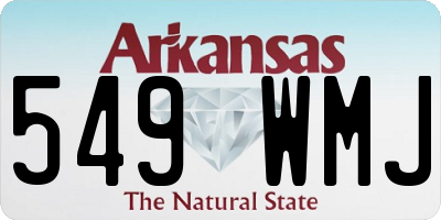 AR license plate 549WMJ
