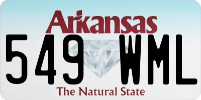 AR license plate 549WML