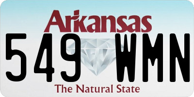 AR license plate 549WMN