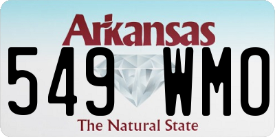 AR license plate 549WMO
