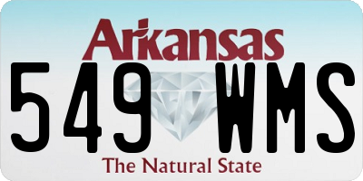 AR license plate 549WMS