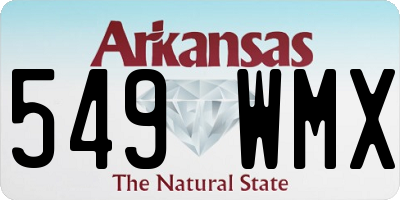 AR license plate 549WMX