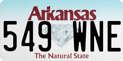 AR license plate 549WNE