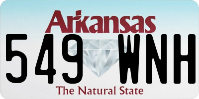 AR license plate 549WNH