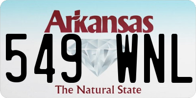 AR license plate 549WNL