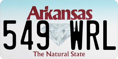 AR license plate 549WRL