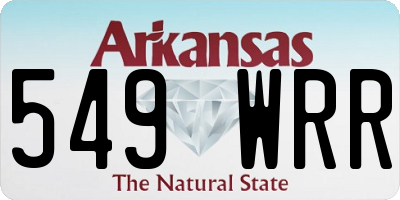 AR license plate 549WRR