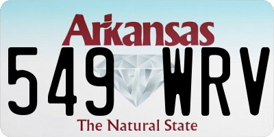 AR license plate 549WRV