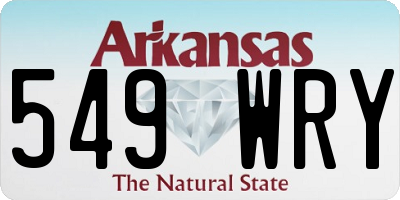 AR license plate 549WRY