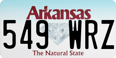 AR license plate 549WRZ