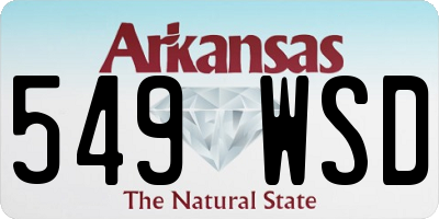 AR license plate 549WSD
