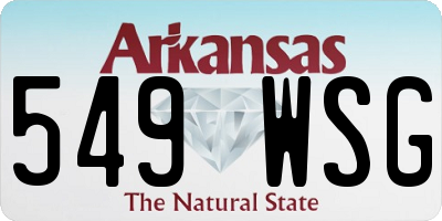 AR license plate 549WSG