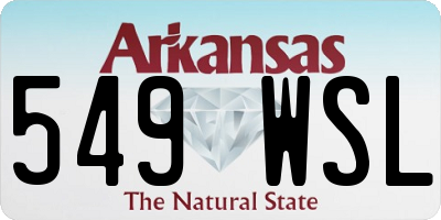 AR license plate 549WSL