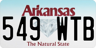 AR license plate 549WTB