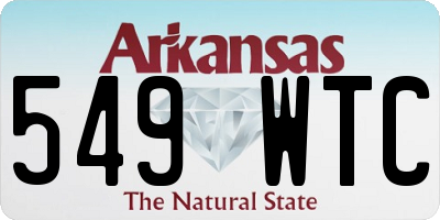 AR license plate 549WTC