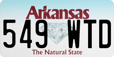 AR license plate 549WTD