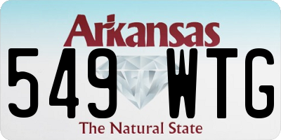 AR license plate 549WTG