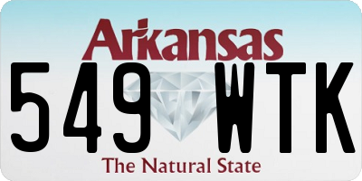 AR license plate 549WTK