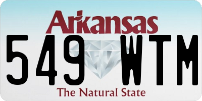 AR license plate 549WTM