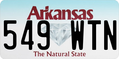 AR license plate 549WTN