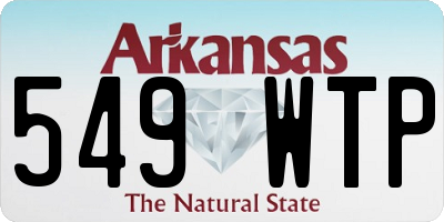 AR license plate 549WTP