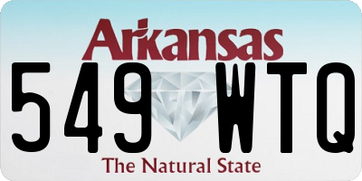 AR license plate 549WTQ