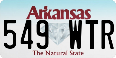 AR license plate 549WTR