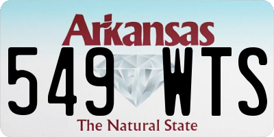 AR license plate 549WTS