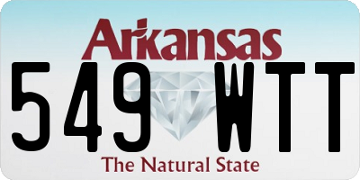 AR license plate 549WTT