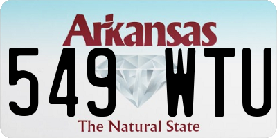 AR license plate 549WTU