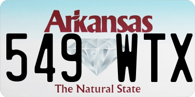 AR license plate 549WTX