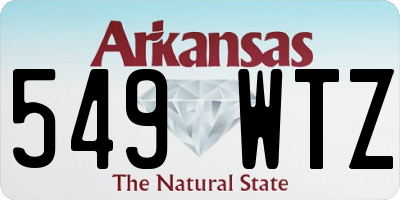 AR license plate 549WTZ