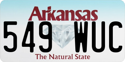 AR license plate 549WUC