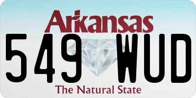 AR license plate 549WUD