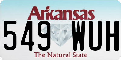 AR license plate 549WUH