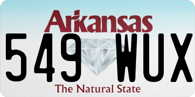 AR license plate 549WUX