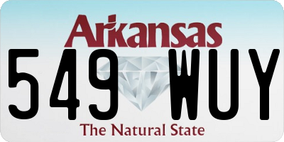 AR license plate 549WUY