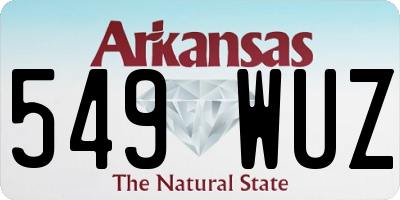AR license plate 549WUZ