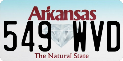 AR license plate 549WVD
