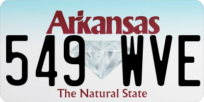 AR license plate 549WVE