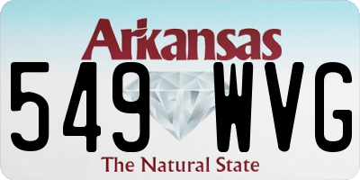 AR license plate 549WVG