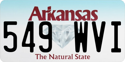 AR license plate 549WVI