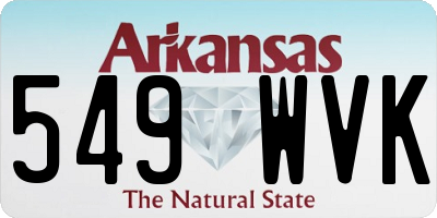 AR license plate 549WVK