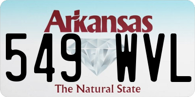 AR license plate 549WVL
