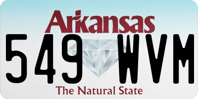 AR license plate 549WVM