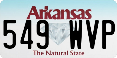 AR license plate 549WVP
