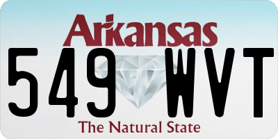 AR license plate 549WVT