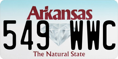 AR license plate 549WWC