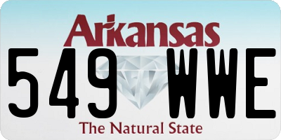 AR license plate 549WWE